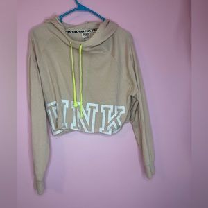 PINK cropped hoodie